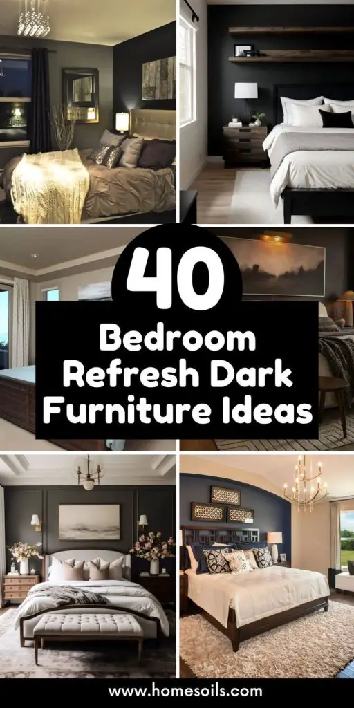 40 Bedroom Refresh Dark Furniture Ideas