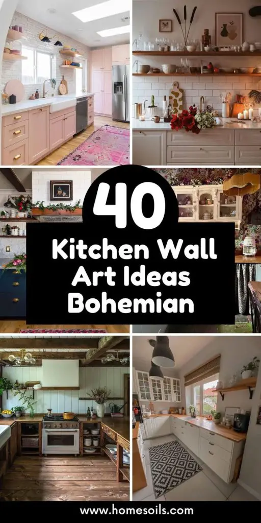 40 Kitchen Wall Art Ideas Bohemian