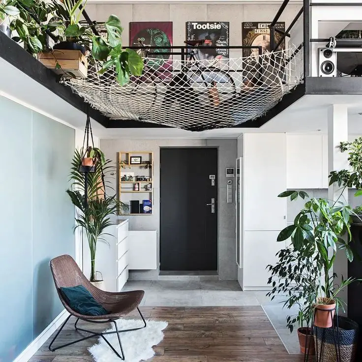 Green Oasis Among Modern Living