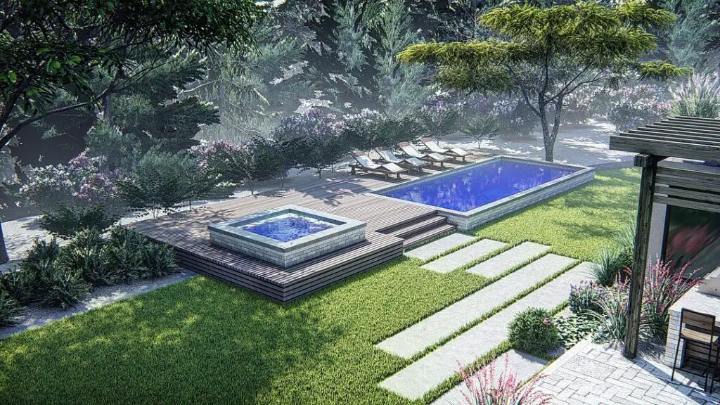 Natural Wood Deck