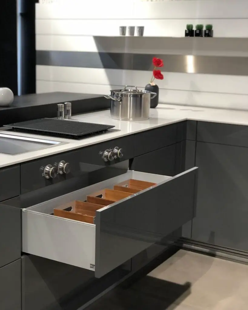 Streamlined Kitchenette with Versatile Storage