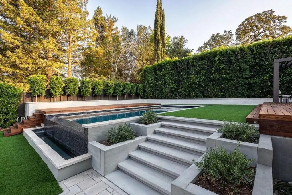 Water Feature Deck