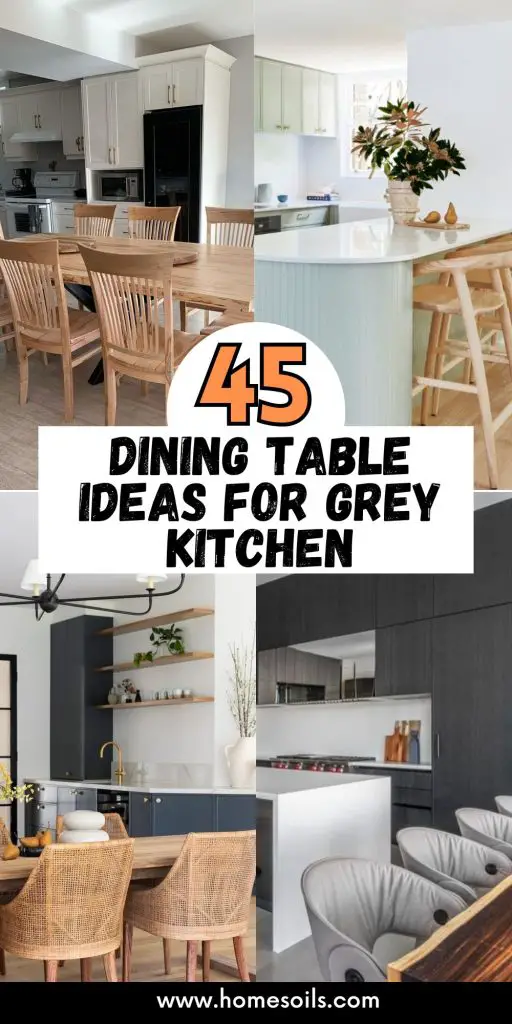 45 dining table ideas for grey kitchen