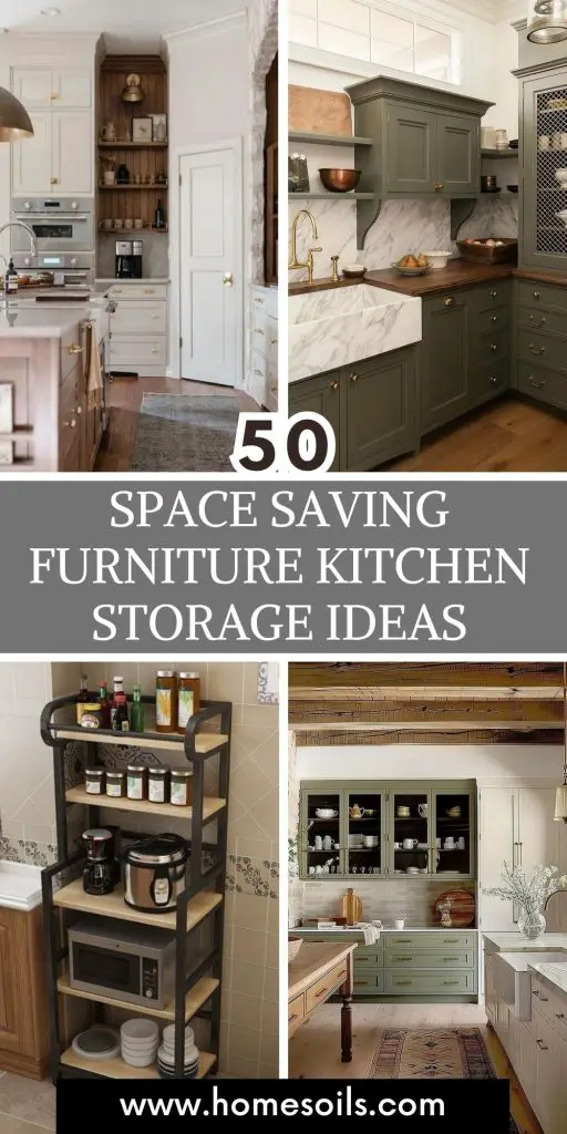 50 space saving furniture kitchen storage ideas