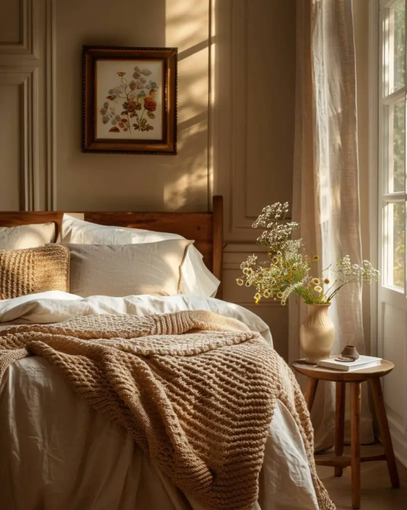 Floral bedding holds Nature's gifts