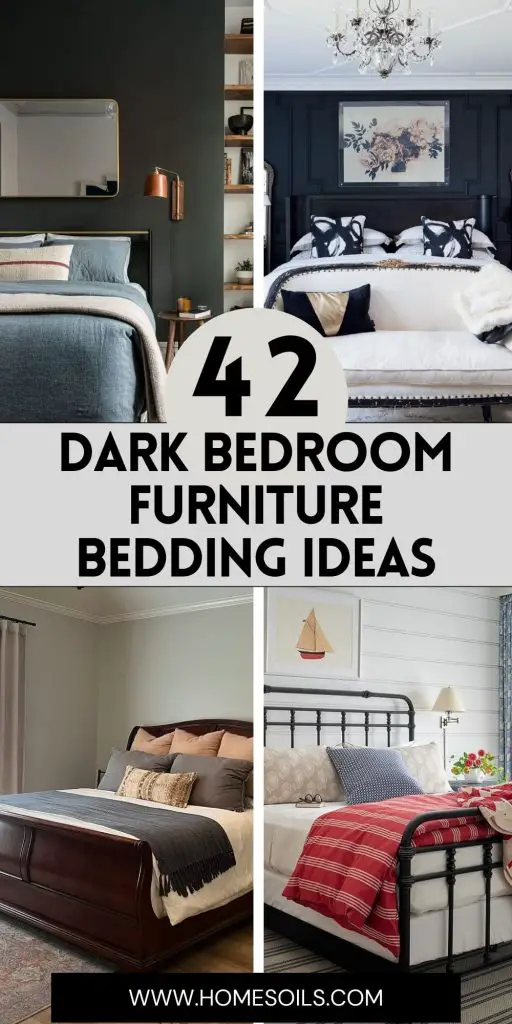 42 dark bedroom furniture bedding ideas