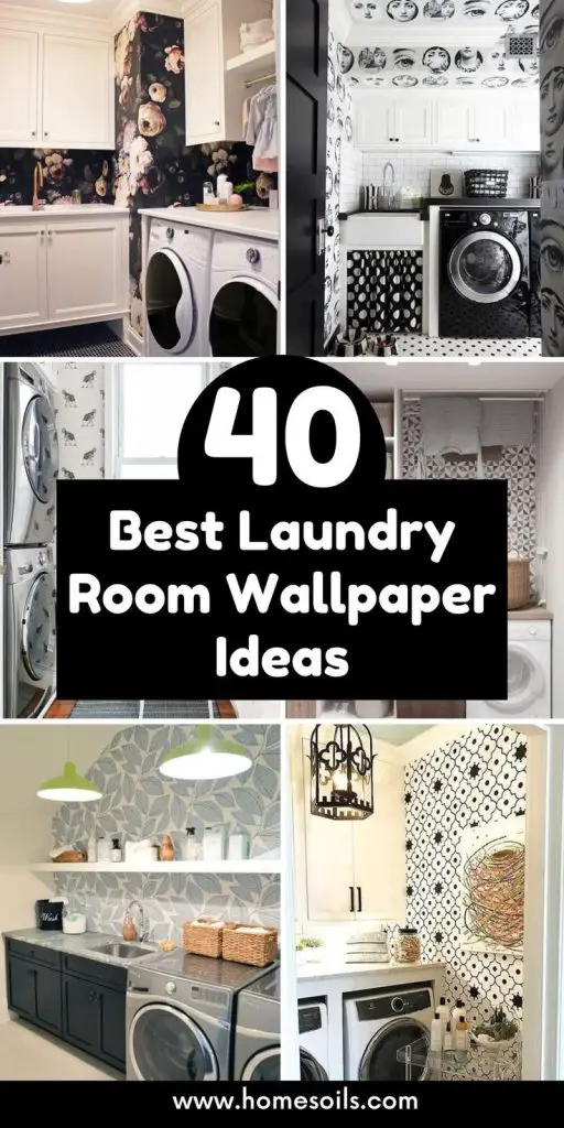 40 Best Laundry Room Wallpaper Ideas