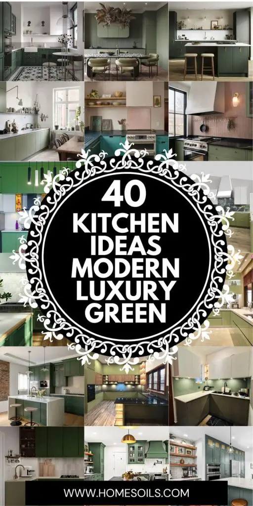 40 Kitchen Ideas Modern Luxury Green