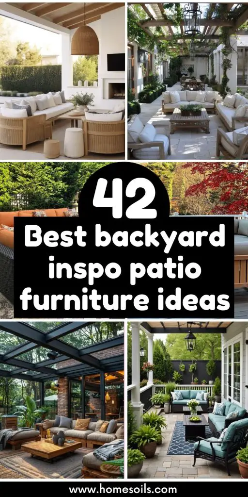 42 Best backyard inspo patio furniture ideas