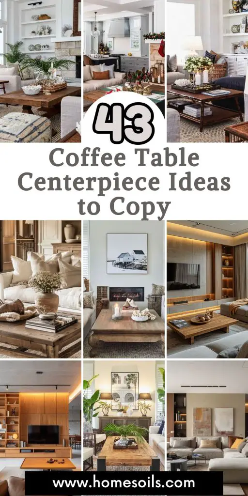 43 Coffee Table Centerpiece Ideas to Copy