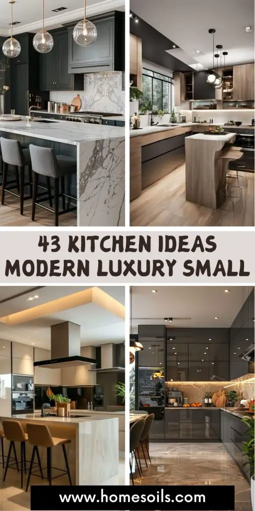 43 Modern Luxury Small Kitchen Ideas