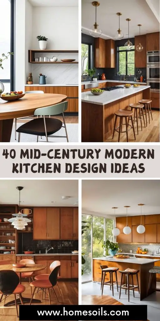 40 mid-century modern kitchen design ideas