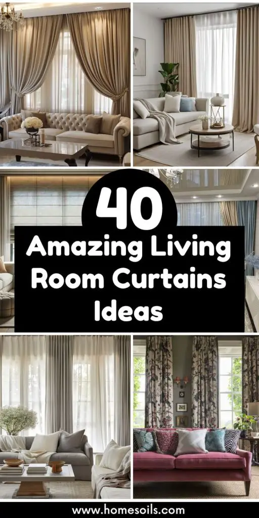 40 Amazing Living Room Curtains Ideas