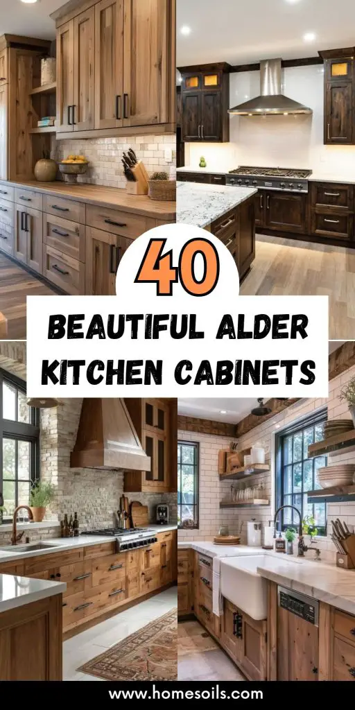 40 Beautiful alder kitchen cabinets