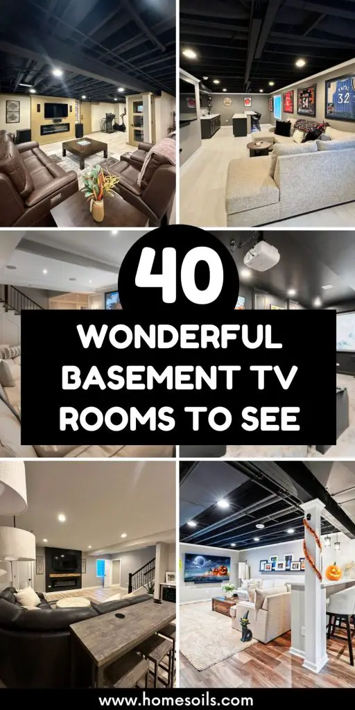40 Wonderful basement tv rooms to See