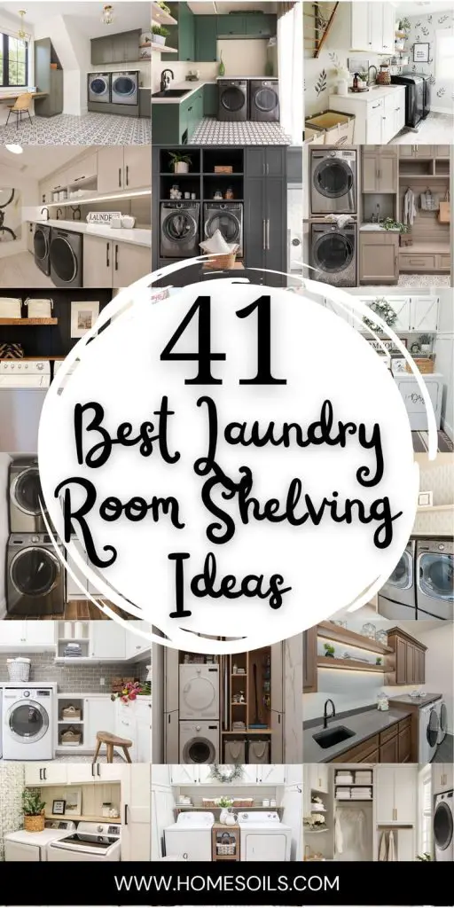 41 Best Laundry Room Shelving Ideas
