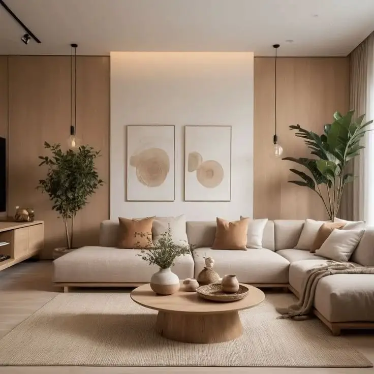 Open concept attic living room with industrial lighting and outdoor terrace access
