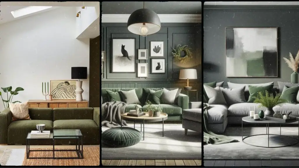 30 Best Grey and Green Living Room Ideas