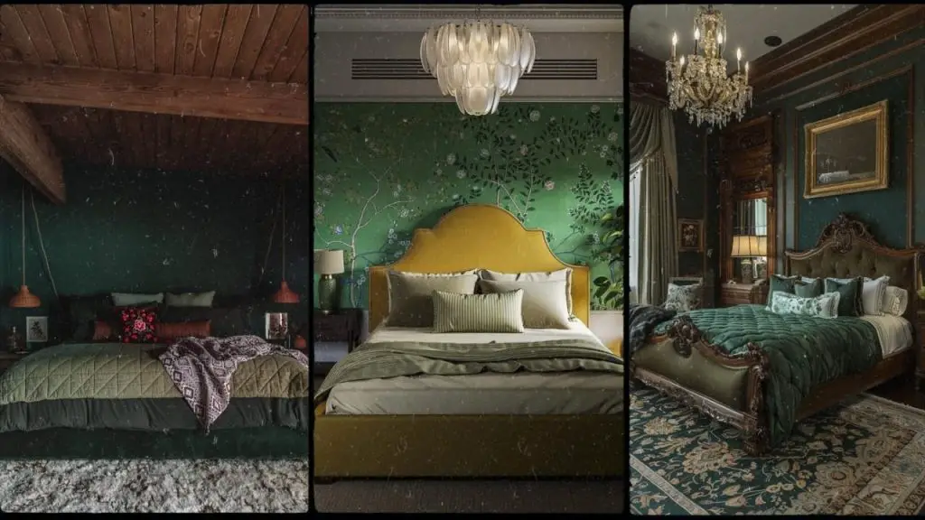 40 Calming Dark Green Bedroom Ideas