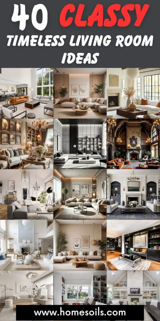 40 Classy Timeless Living Room Ideas