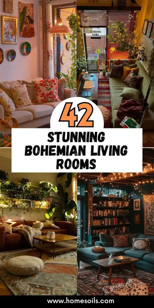 42 Stunning Bohemian Living Rooms
