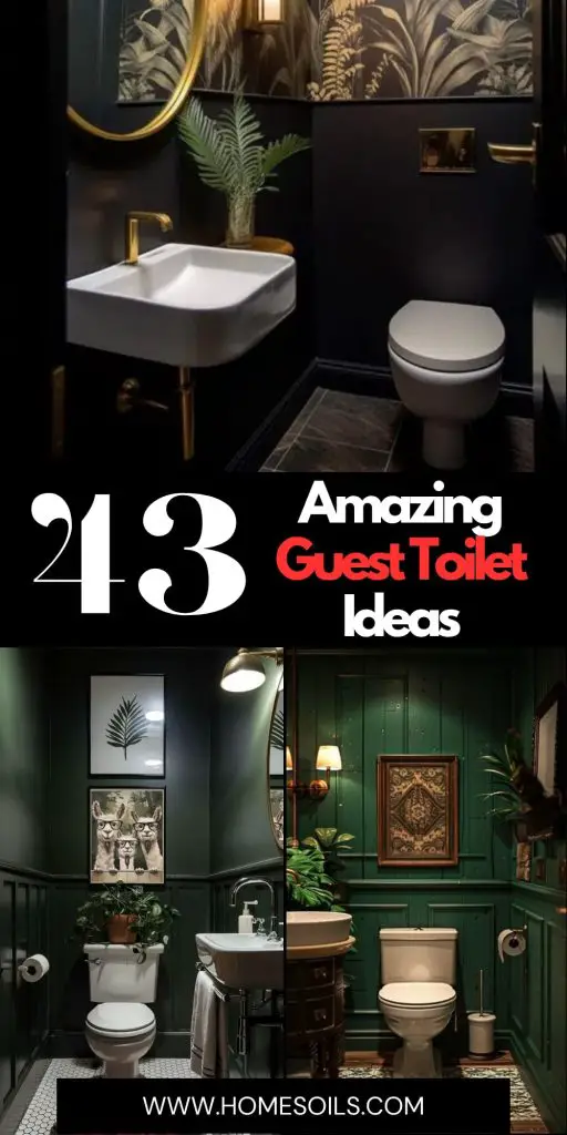 43 Amazing Guest Toilet Ideas