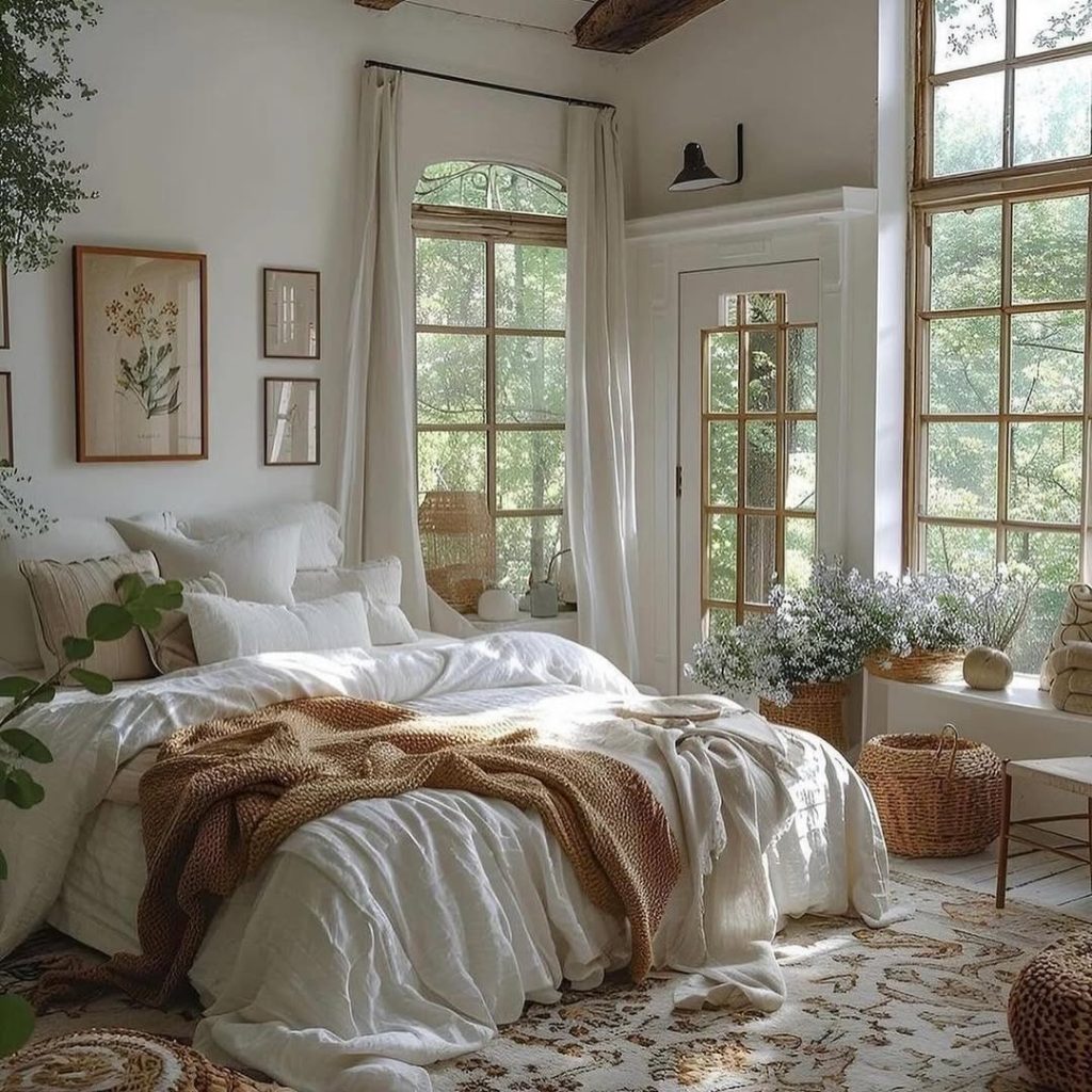 Contemporary living room with white sectional and emerald green rug